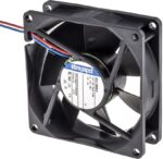 8026547618 DC axial fan, 12 V, 80 x 80 x 25 mm, 45 m³/h, 19 dB, sintec slide bearing, ebm-papst 8412 NGMLE Hirschmann — изображение 2