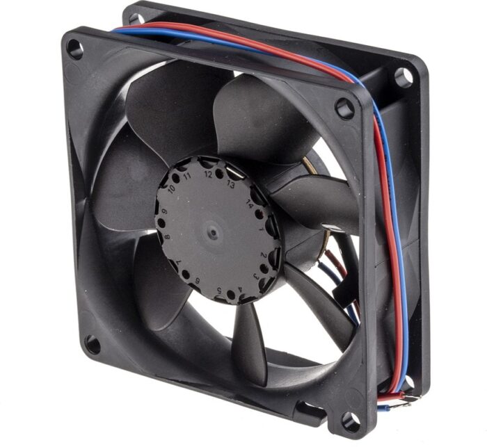 8026547618 DC axial fan, 12 V, 80 x 80 x 25 mm, 45 m³/h, 19 dB, sintec slide bearing, ebm-papst 8412 NGMLE Hirschmann — изображение 6