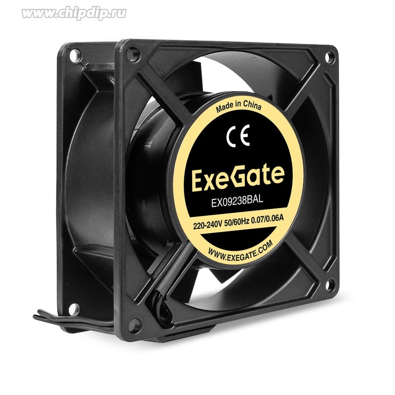 doc035508640 8023449819 EX289008RUS, Вентилятор 220В AC ExeGate EX09238BAL (92x92x38 мм, 2-Ball (двойной шарикоподшипник), подводящий провод 30 см, 2800RPM, 40dBA) Hirschmann — изображение 1