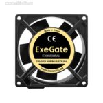 8023449819 EX289008RUS, Вентилятор 220В AC ExeGate EX09238BAL (92x92x38 мм, 2-Ball (двойной шарикоподшипник), подводящий провод 30 см, 2800RPM, 40dBA) Hirschmann — изображение 2