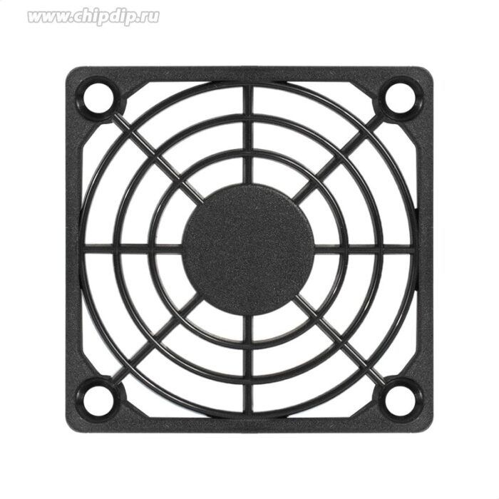 8024833073 EX295267RUS, Решетка для вентилятора 60x60 ExeGate EG-060PSB (60x60 мм, пластиковая, квадратная, черная) Hirschmann — изображение 2