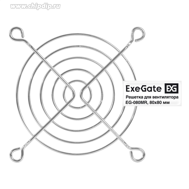 doc035509415 9001351783 EG-080MR, Решетка для вентилятора 80x80 мм, металлическая, круглая, никель Hirschmann — изображение 1