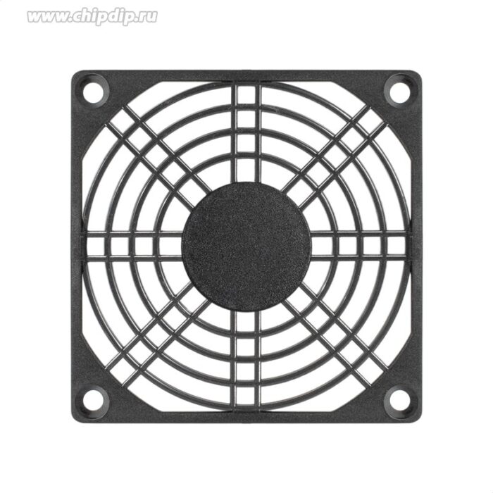 9001392041 Решетка для вентилятора 80x80 ExeGate EG-080PSB (80x80 мм, пластиковая, квадратная, черная) Hirschmann — изображение 2