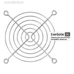 8024833068 EX295262RUS, Решетка для вентилятора 90x90 ExeGate EG-090MR (90x90 мм, металлическая, круглая, никель) Hirschmann