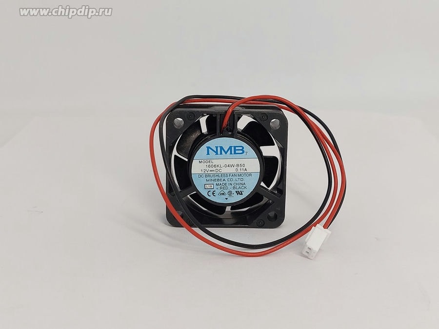 doc035509455 8007681709 Вентилятор NMB 1606KL-04W-B50 12V 0,11A 40x15мм 12V 1.02W 0.11A 2 pin Hirschmann — изображение 1