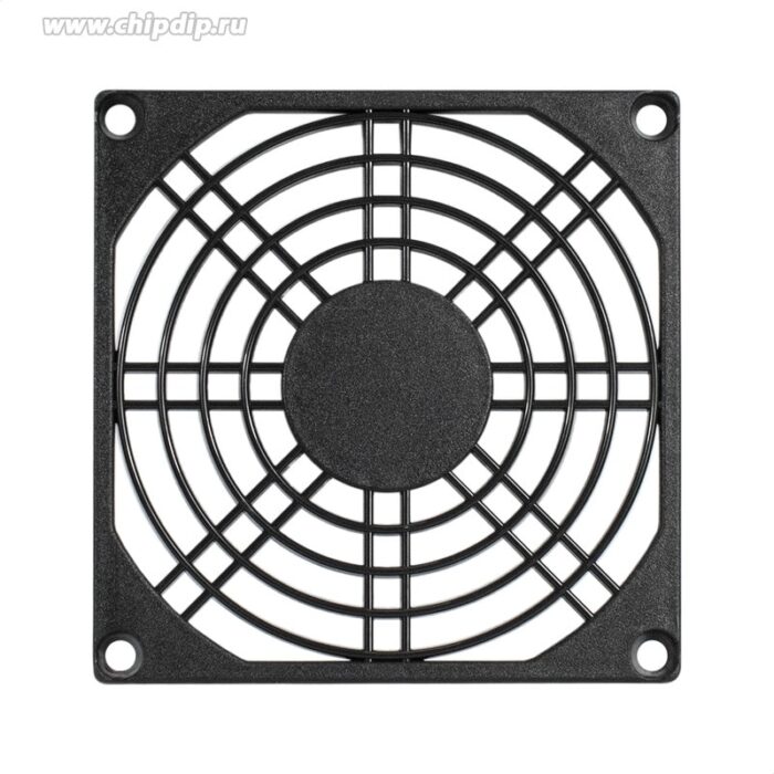 8024833076 EX295270RUS, Решетка для вентилятора 90x90 ExeGate EG-090PSB (90x90 мм, пластиковая, квадратная, черная) Hirschmann — изображение 2
