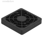 9001348101 EG-040PSFB, Решетка для вентилятора с фильтром, 40x40 мм, пластиковая, квадратная, с пылевым фильтром, черная Hirschmann