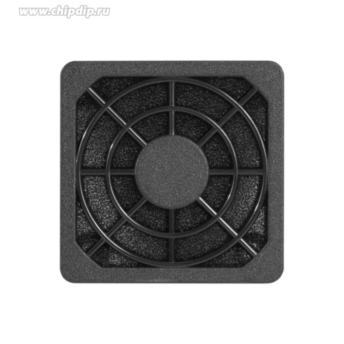 9001348101 EG-040PSFB, Решетка для вентилятора с фильтром, 40x40 мм, пластиковая, квадратная, с пылевым фильтром, черная Hirschmann — изображение 2