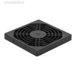 9001406640 EG-080PSFB, Решетка для вентилятора с фильтром, 80x80 мм, пластиковая, квадратная, с пылевым фильтром, черная Hirschmann
