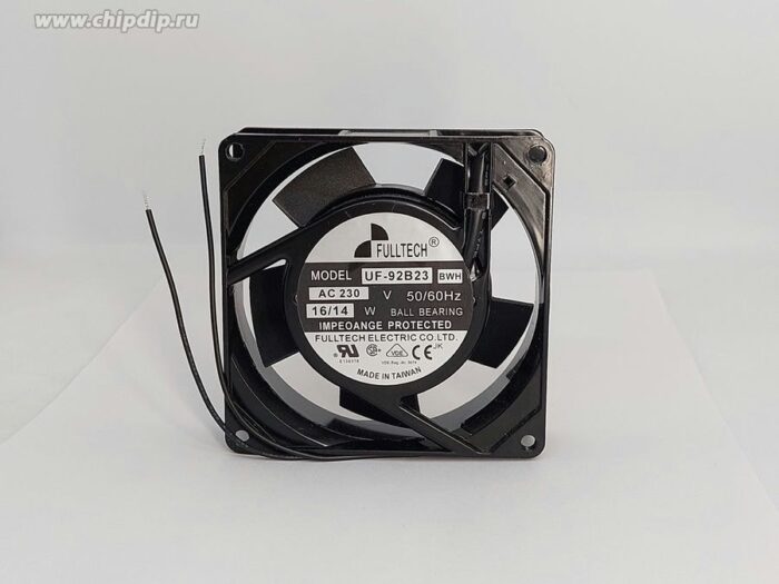 8025312213 Вентилятор FULLTECH UF-92B23 BWH 230V AC 50/60Hz 16/14W 92x25 2pin () Hirschmann — изображение 2