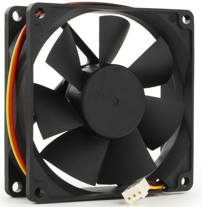 8048462185 Вентилятор Gembird FANCASE/BALL, 80x80x25, двойной шарикоподшипник, 3pin, провод 30см Hirschmann — изображение 7