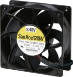 8025094468 9WV1224P1H001, 9WV Series Axial Fan, 24 V dc, DC Operation, 309.2m³/h, 19.2W, 800mA Max, IP68, 120 x 120 x 38mm Hirschmann
