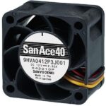 8007480998 9HVA0412P3J001, DC Fans Axial Fan, 40x40x28mm, 12VDC, 37.1CFM, High Static Pressure, Tach/PWM Hirschmann — изображение 3