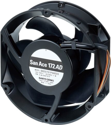 8027179430 9AD5701P5H003, EC Fans EC Axial Fan, 172x150x51mm Round, 100-240VAC, High Static Pressure, Tach/PWM Hirschmann