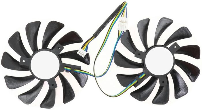 8025131672 Вентилятор (кулер) для видеокарты XFX AMD Radeon RX 580 (двойной) Hirschmann — изображение 2