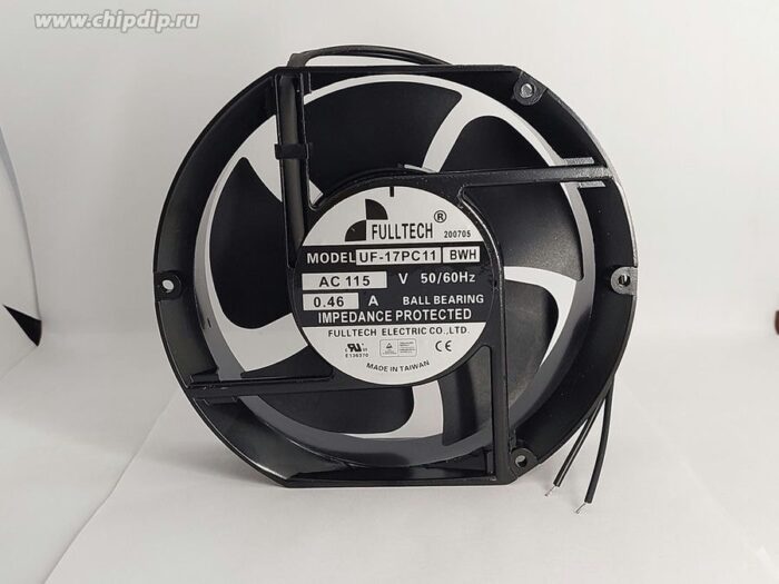 8018973256 Вентилятор Fulltech UF-17PC11 AC 115V 50/60Hz 0.46A 172x150x51мм 2pin Hirschmann — изображение 2