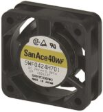 8006980729 9WF0424H7D01, Fan Tubeaxial 24VDC Square - 40mm L x 40mm H Ball 6.9 CFM (0.193m³/min) 3 Wire Leads Hirschmann — изображение 2