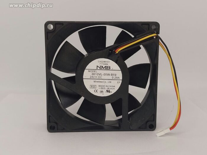 8017873551 Вентилятор NMB 3610VL-05W-B59 90x25 92x25 0.29A 24V 3 pin специальный Hirschmann — изображение 2