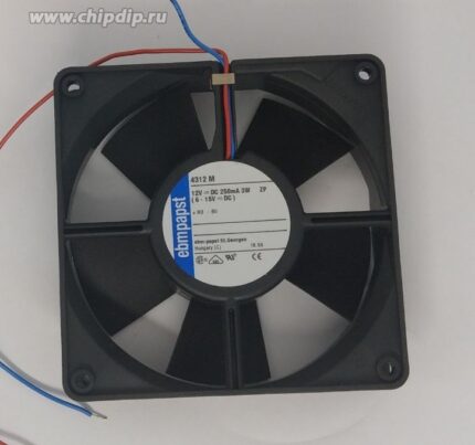 8025730574 Вентилятор ebmpapst 4312M 12V 3.0W 120x32 2pin 250mA Hirschmann