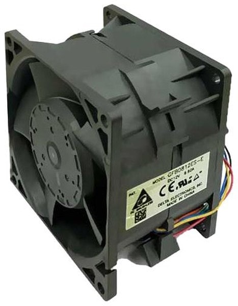 doc036511740 8008709597 GFB0812ES-E, Fan Tubeaxial (Dual) 12VDC Square - 80mm L x 80mm H Ball 136.0 CFM (3.81m³/min) 4 Wire Leads per Fan Hirschmann — изображение 1
