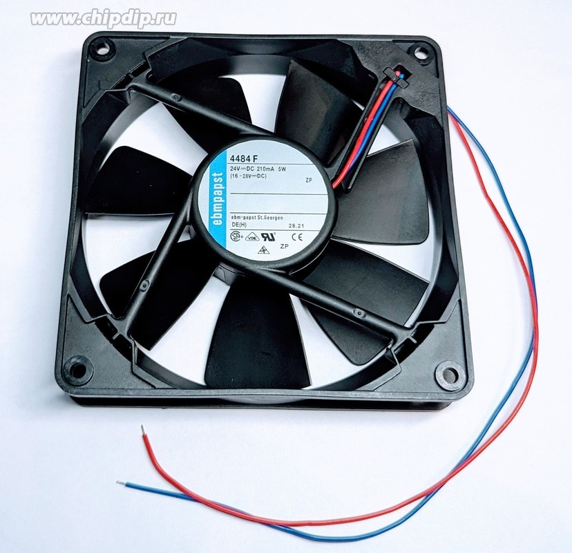 doc036524884 8035599279 Вентилятор Ebmpapst 4484F 24V DC 210mA 5W 120x25 2pin () Hirschmann — изображение 1