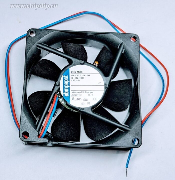 8035599572 Вентилятор Ebmpapst 8412NGMI 80x25 12v 3.5-4.2w 2pin Hirschmann — изображение 2