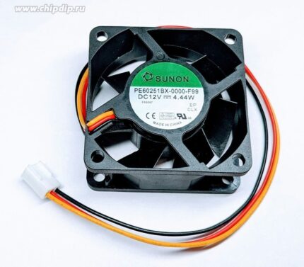 8025657050 Вентилятор SUNON PE60251BX-0000-F99 DC 12V 4.44W 0.37A 60x25 3pin Hirschmann