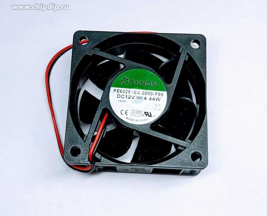 doc036525048 8035598586 Вентилятор SUNON PE60251BX-0000-F99 DC 12V 4.44W 0.37A 60x25 2pin () Hirschmann — изображение 1