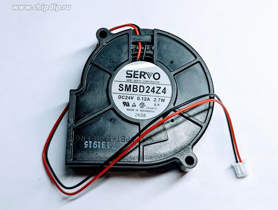 doc036525233 8025657060 Вентилятор Servo SMBD24Z4 DC 24V 0.12A 2.7W 76x25 2pin улитка Hirschmann — изображение 1