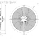 8025255322 Вентилятор Ebmpapst S4D630-8317073848 400V 2630W 4.78A Hirschmann