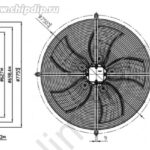 8025255330 Вентилятор Ebmpapst S6D630-8317073684 400V 710W 1.34A Hirschmann