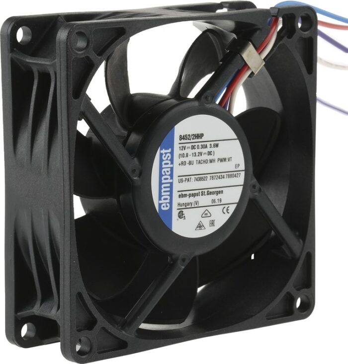 8004985556 8452/2HHP, DC Fans DC Tubeaxial Fan, Speed Signal/Open Collector Output Hirschmann — изображение 3