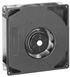 8033992660 RG160-28/14NTDA, Fan Blower, Centrifugal 24VDC Square - 220mm L x 220mm H Ball 181.3 CFM (5.08m³/min) 3 Wire Leads Hirschmann