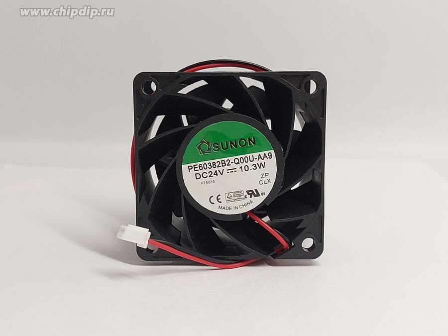 doc037061606 8035598544 Вентилятор Sunon PE60382B2-Q00U-AA9 DC 24V 10.3W 0.43A 60x38 2pin () Hirschmann — изображение 1