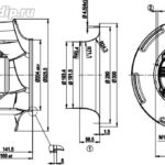 8025255313 Вентилятор Ebmpapst R3G310-RP04-B1 230V 3.2A Hirschmann