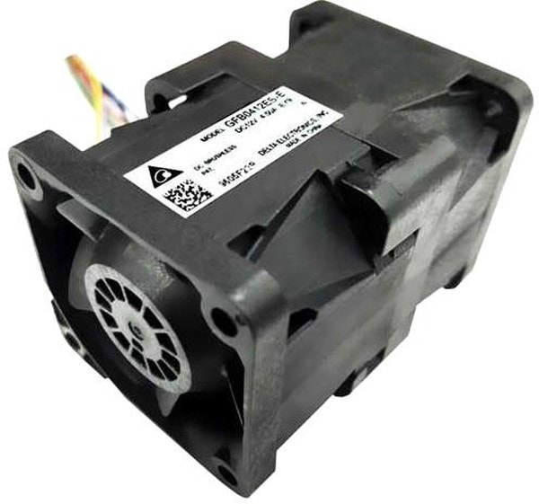 doc037371611 8008642893 GFB0412ES-E, Fan Tubeaxial (Dual) 12VDC Square - 40mm L x 40mm H Ball 33.9 CFM (0.949m³/min) 4 Wire Leads per Fan Hirschmann — изображение 1