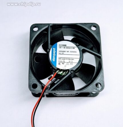 8026337046 Вентилятор Ebmpapst 612NHHR 12V 2.9W 60x25 2pin Hirschmann