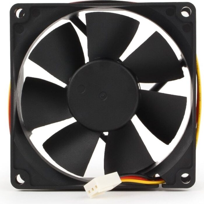 8048463713 Вентилятор Gembird FANCASE/BALL-3100, 80x80x25, двойной шарикоподшипник, 3pin, провод 30см, 3100 об/мин Hirschmann — изображение 8
