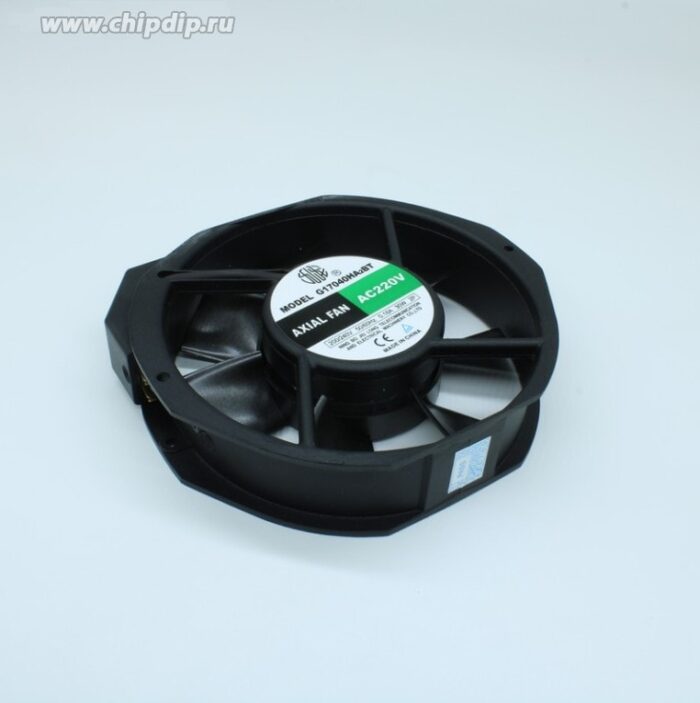 8016785251 G17040HA2BT-7P, (172*150*39 220V), Вентилятор 220В AC, 2750об/мин., 367м3/час, 172х150х39мм, 56db, подшипник качения, тип вывода - терминал Hirschmann — изображение 3