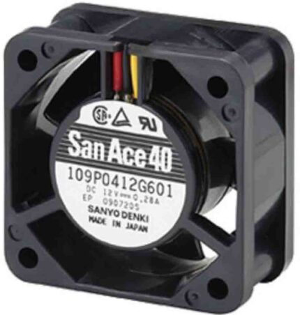 8013282506 Вентилятор Sanyo Denki 109P0424H601 40X20MM 24VDC 0.07A 3pin Hirschmann