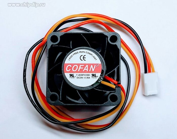 8035597583 Вентилятор COFAN F-4028FH24BII 24V 0.35A 40x28 3pin Hirschmann — изображение 2
