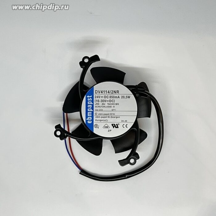 8010548526 Вентилятор Ebmpapst DV4114/2NR DC 24V 850mA 20.5W (бескорпусной, 5 лопастей) Hirschmann — изображение 3