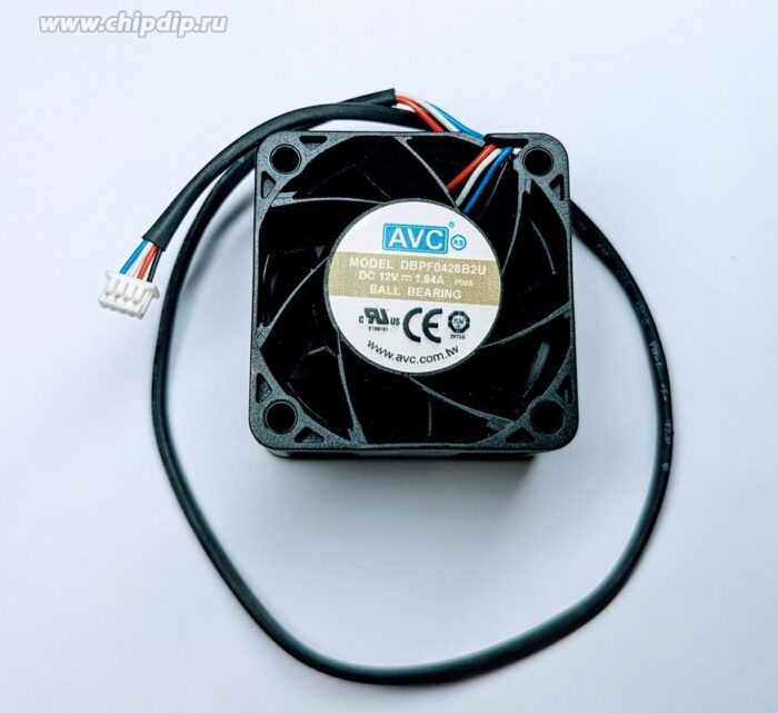 8014231673 Вентилятор AVC DBPF0428B2U -P005 12V DC 1.84A 40X28 6pin Hirschmann — изображение 3