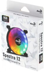 8013744473 Вентилятор Aerocool Spectro 12 120мм, от БП:4-pin (Molex), 1000об/мин, 20 дБ, RGB, черный, Ret [spectro 12 frgb molex] Hirschmann — изображение 3