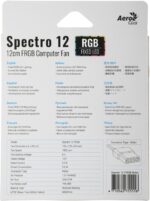 8013744473 Вентилятор Aerocool Spectro 12 120мм, от БП:4-pin (Molex), 1000об/мин, 20 дБ, RGB, черный, Ret [spectro 12 frgb molex] Hirschmann — изображение 5