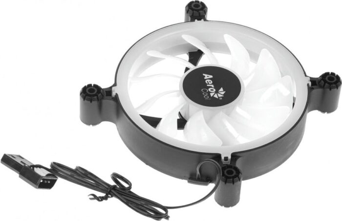 8013744473 Вентилятор Aerocool Spectro 12 120мм, от БП:4-pin (Molex), 1000об/мин, 20 дБ, RGB, черный, Ret [spectro 12 frgb molex] Hirschmann — изображение 6