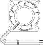 8036731894 MF25100V1-1000U-G99, Вентилятор осевой, 5В 25x25х10мм V 5,9куб.м/ч 23дБА F Hirschmann — изображение 2