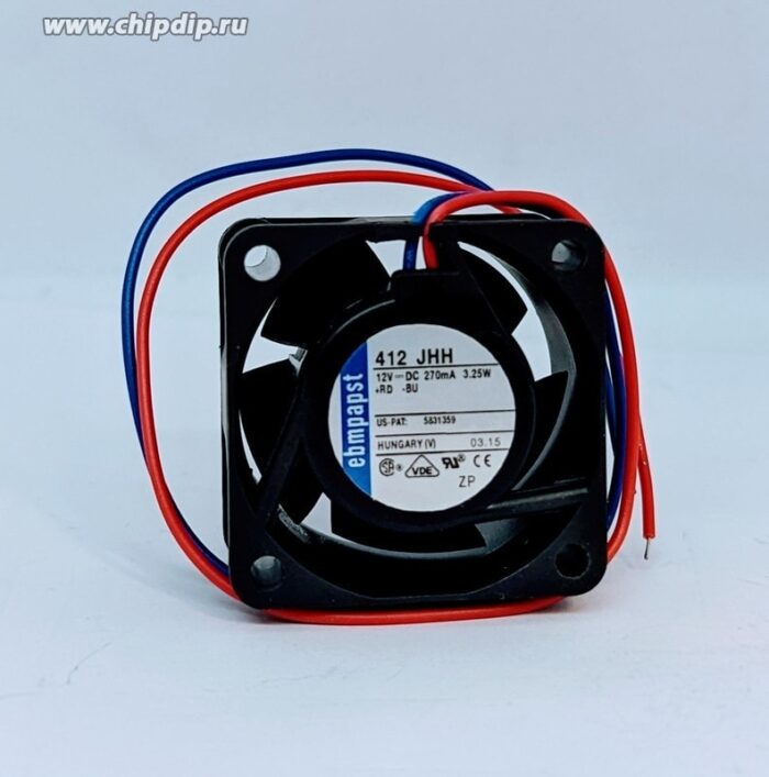 8011907529 Вентилятор Ebmpapst 412 JHH 12v 270mA 40x25 2pin Hirschmann — изображение 6