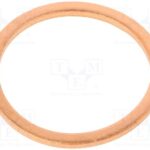 8023995296 DIN7603-CU-21-26-A, Прокладка; медь; D: 1,5мм; Oвнутр: 21мм; Oвнешн: 26мм; DIN: 7603 Hirschmann