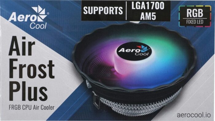 8013744457 Устройство охлаждения(кулер) Aerocool Air Frost Plus, 3-pin, RGB, 120мм, черный, retail [air frost plus frgb 3p] Hirschmann — изображение 2